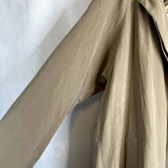 New York Harbor Vtg Hooded Khaki Trench Coat with Liner Size 10 - Picture 5 of 15